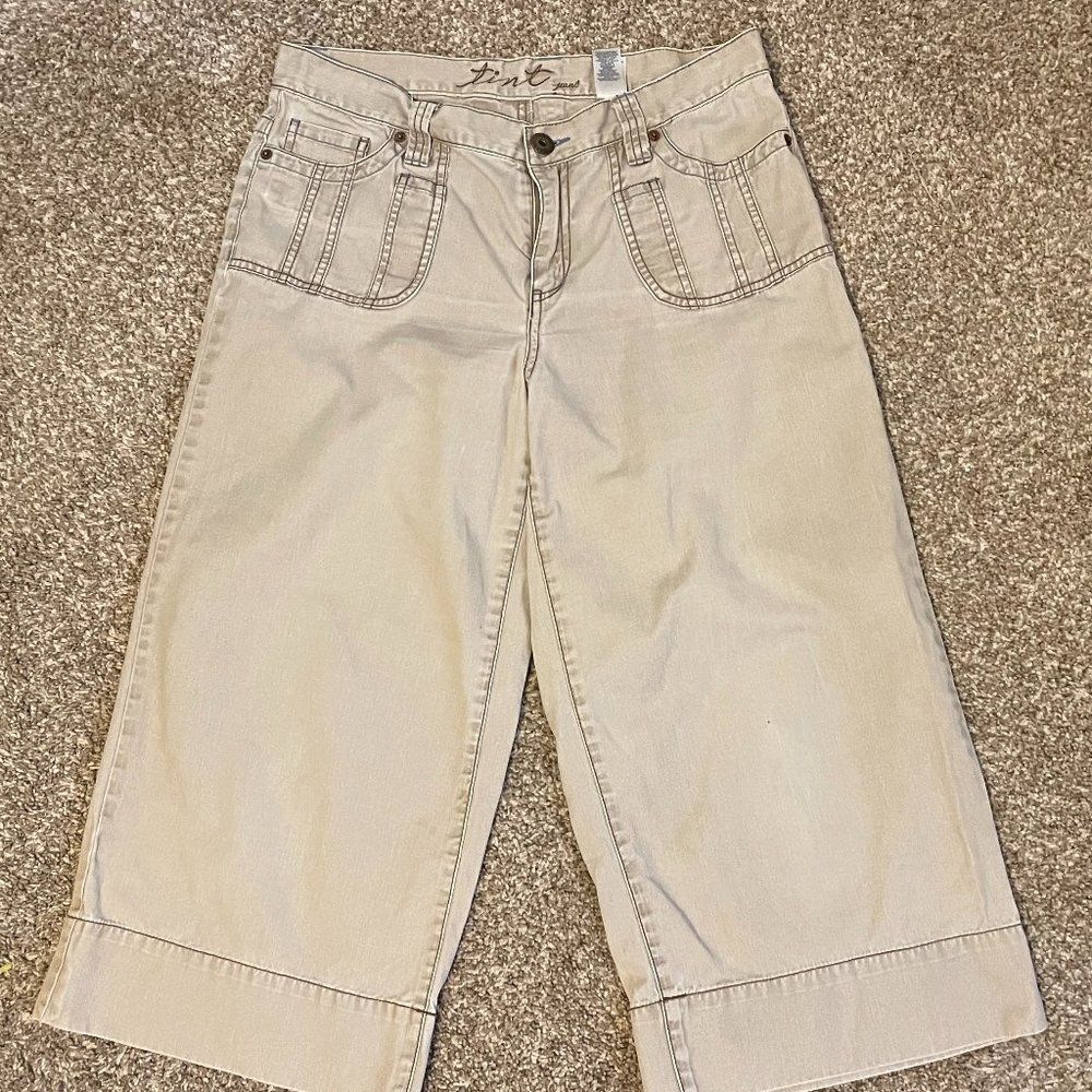 Tint Jeans 5 Pocket 100% Cotton Capris Women Size 10